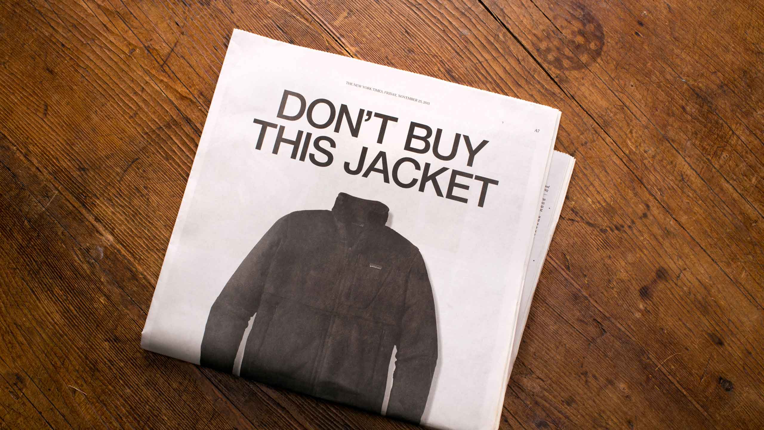 A jacket with visible wear, an example of honest, unpolished signaling