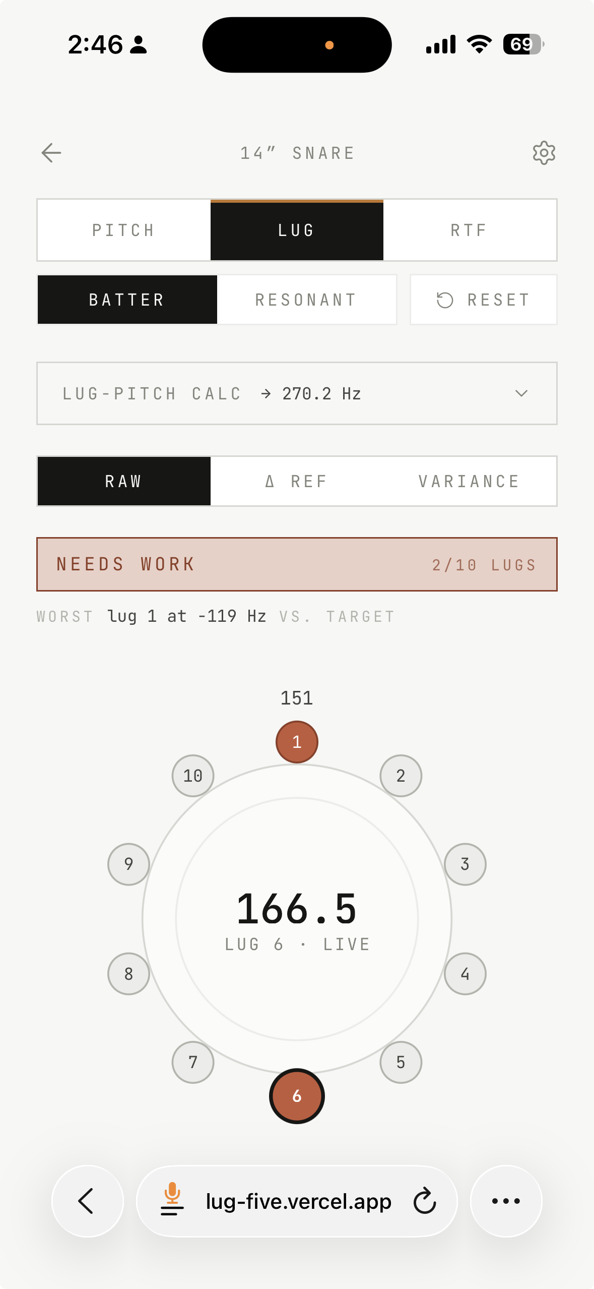 Lug screenshot