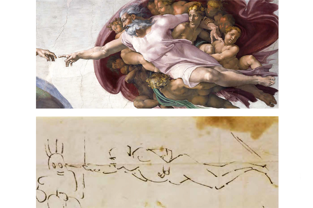 The Sistine Chapel ceiling, Michelangelo's masterpiece, painted at extraordinary personal cost